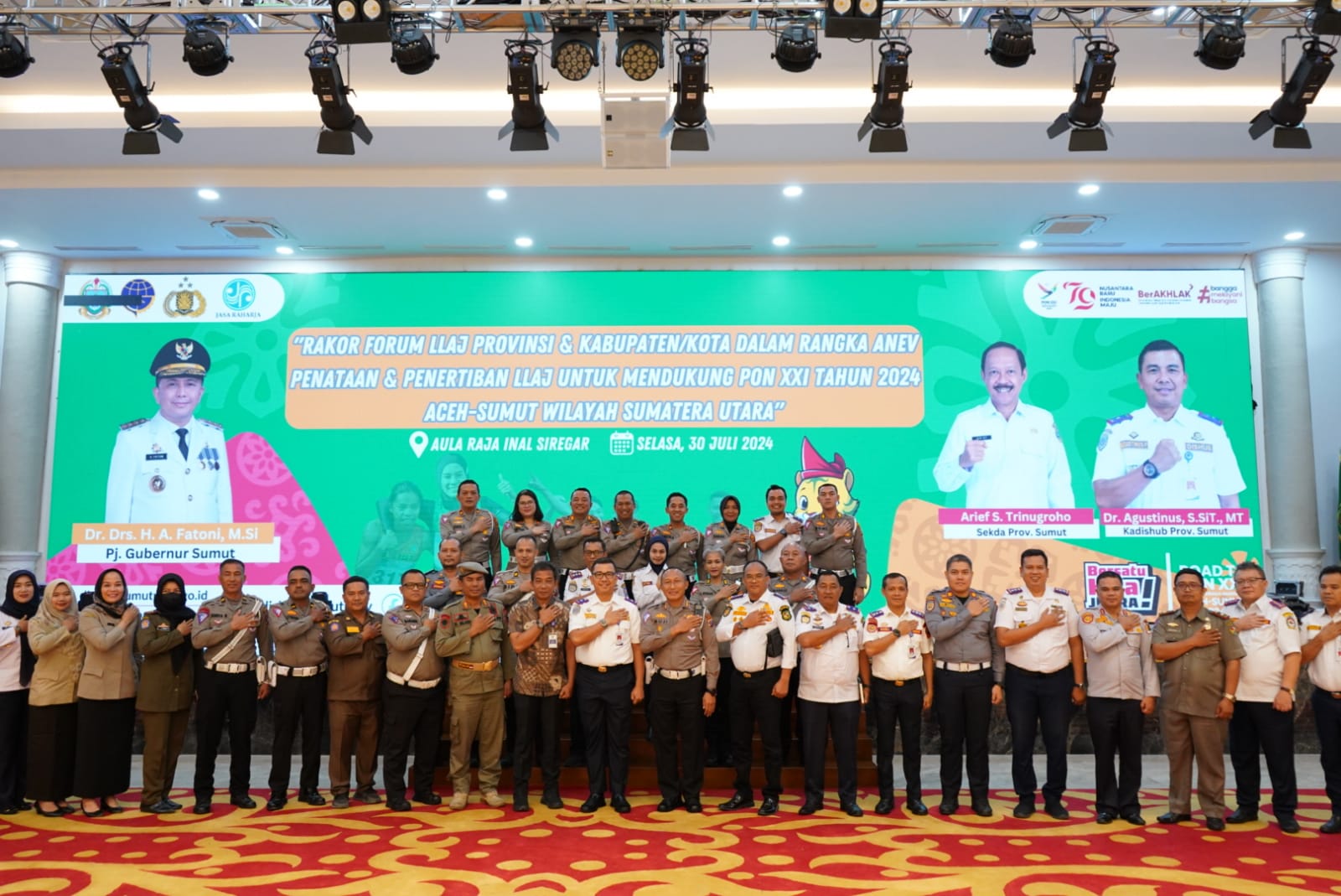 Balap Sepeda PON 2024 Lintasi 4 Kabupaten, Polda Sumut Tertibkan PKL dan Parkir Liar