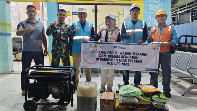 PLN UP3 Nias Salurkan Bantuan Bencana ke Daerah 3T