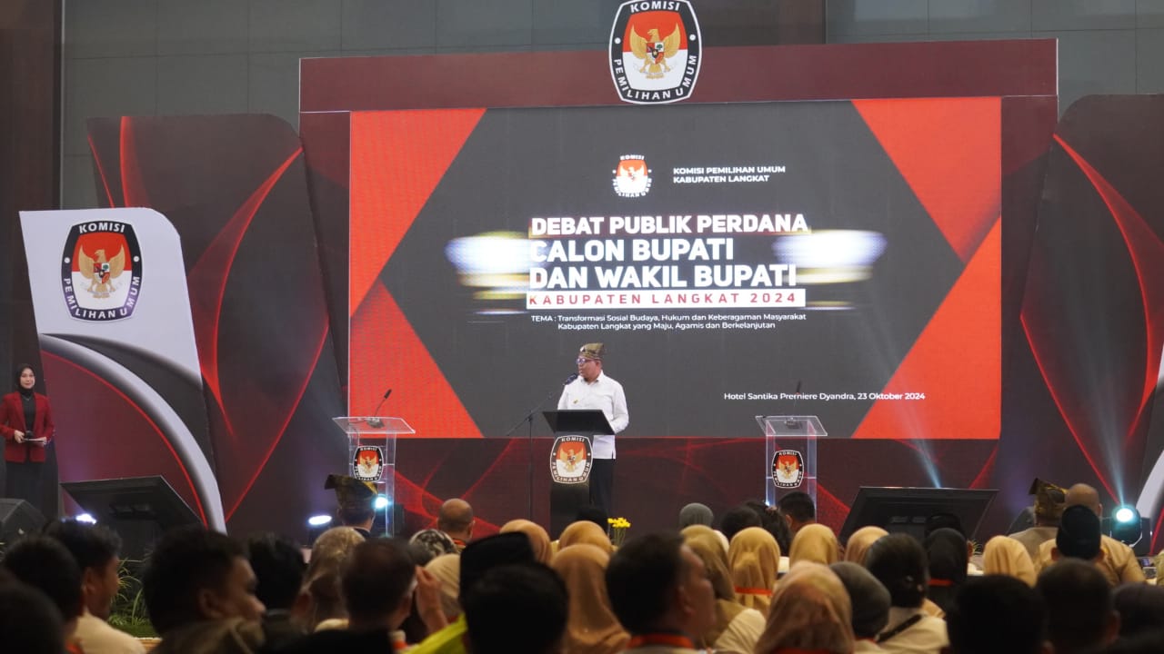 Debat Perdana Calon Kepala Daerah, Pj Bupati Langkat: Ciptakan Pilkada Damai