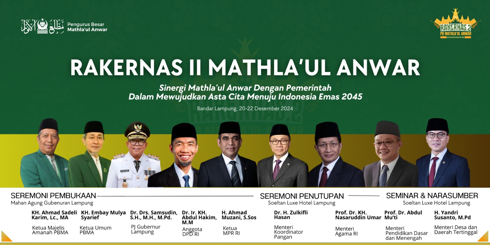 PB Mathla’ul Anwar Siap Gelar Rakernas di Lampung