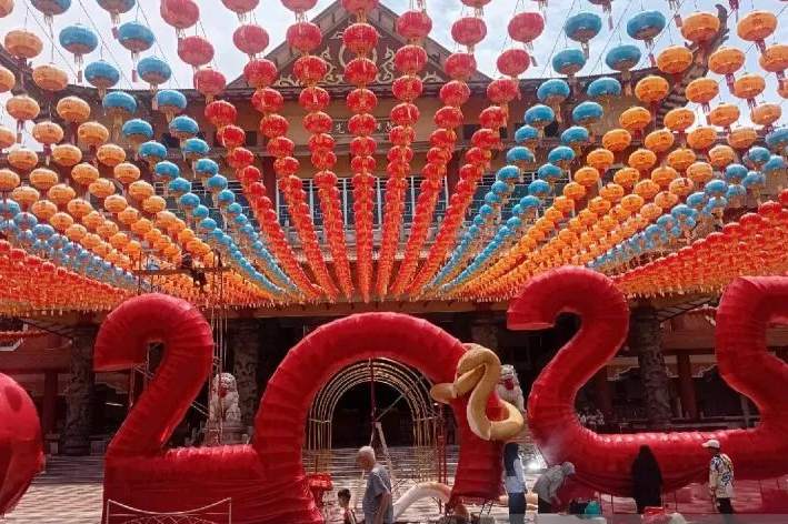 Wihara di Deli Serdang sambut Imlek 2576 dengan 3.000 lampion