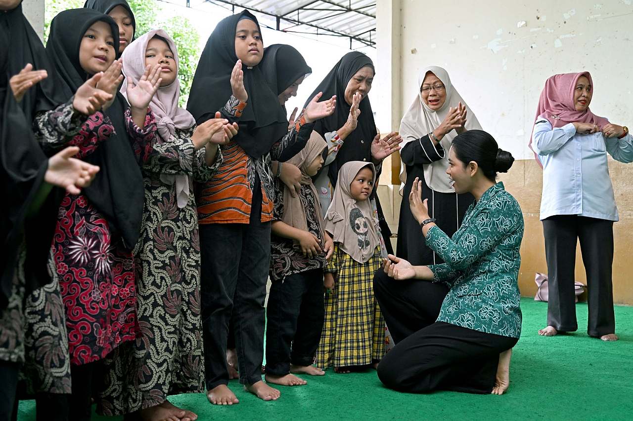 Ketua TP PKK Kahiyang Ayu Peringati HUT Sumut Bersama Anak-anak Panti Asuhan