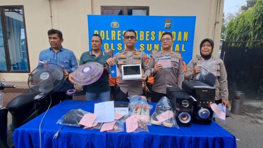 Polsek Sunggal Ungkap Kasus Pembongkaran Rumah Kosong Saat Libur Lebaran, Empat Pelaku Diamankan