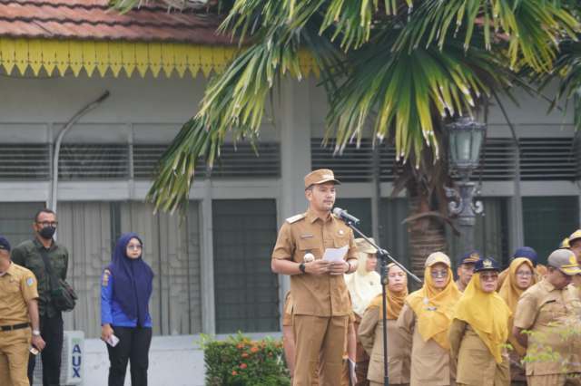 Pimpin Apel Gabungan Pasca Cuti Idulfitri, Wali Kota Tebingtinggi Ajak ASN Wujudkan Visi Misi