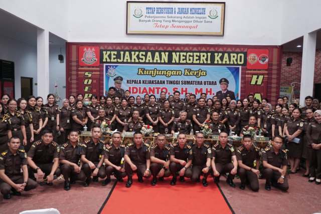Optimis Raih WBK 2025, Kajati Sumut Motivasi Seluruh Jajaran Kejari Karo