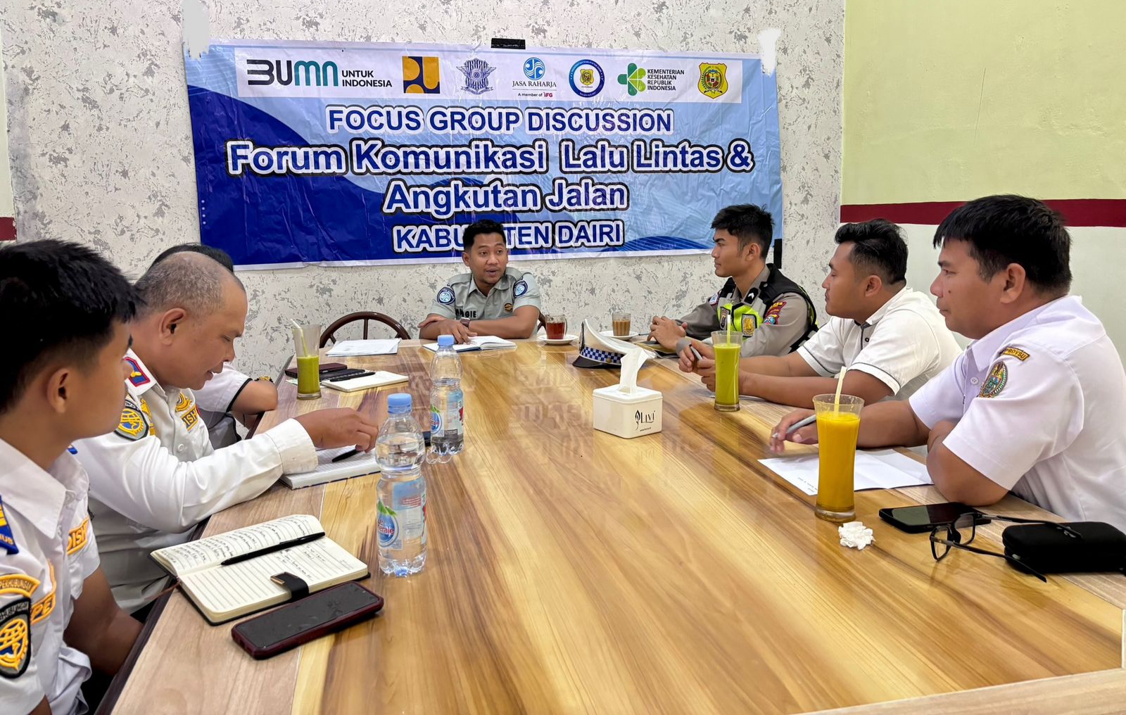 Jasa Raharja Kabanjahe Mengadakan Focus Group Discussion FKLLAJ Kabupaten Dairi