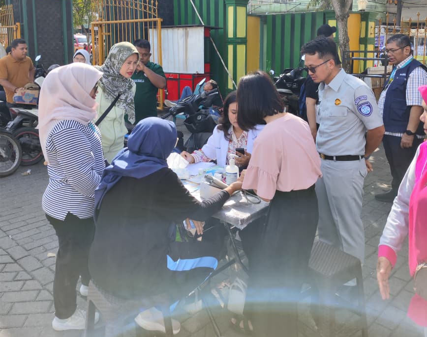Peduli Keselamatan, Jasa Raharja Tebing Tinggi Gelar Pelayanan Kesehatan Gratis dalam Acara Car Free Day di Kab Deli Serdang