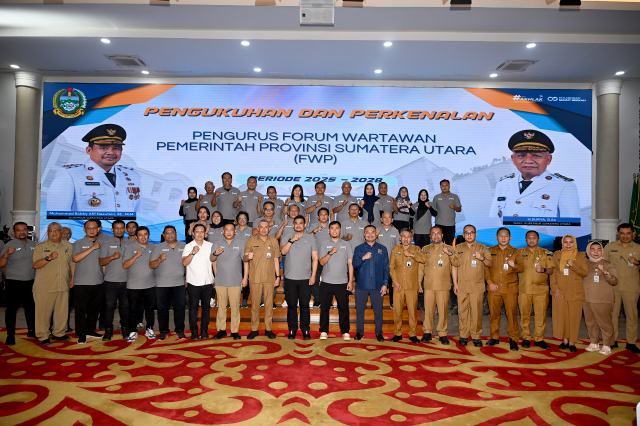 FWP Dikukuhkan, Gubernur Bobby Nasution Ajak Wartawan Terus Berkolaborasi Wujudkan Indonesia Emas