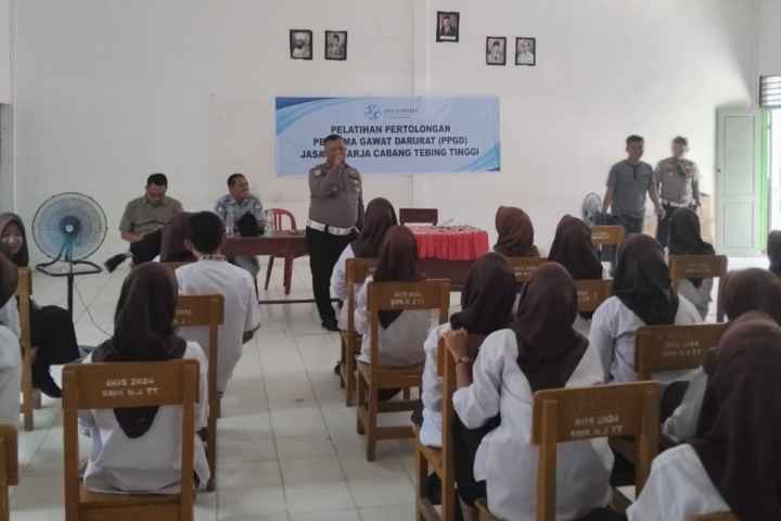 Tekan Risiko Kecelakaan, Jasa Raharja Sumut Gelar Safety Campaign di SMK Negeri 2 Tebing Tinggi