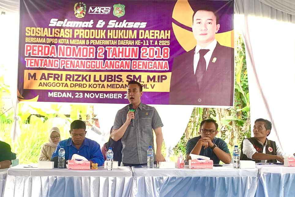 Saat Sosperda Afri Rizki Lubis, Warga Keluhkan Tak Ada Parit di Jalan Eka Jaya