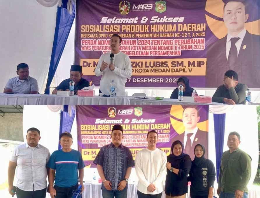 Saat Sosper, Afri Rizki Lubis Desak Pengangkutan Sampah Diintensifkan Pasca Banjir