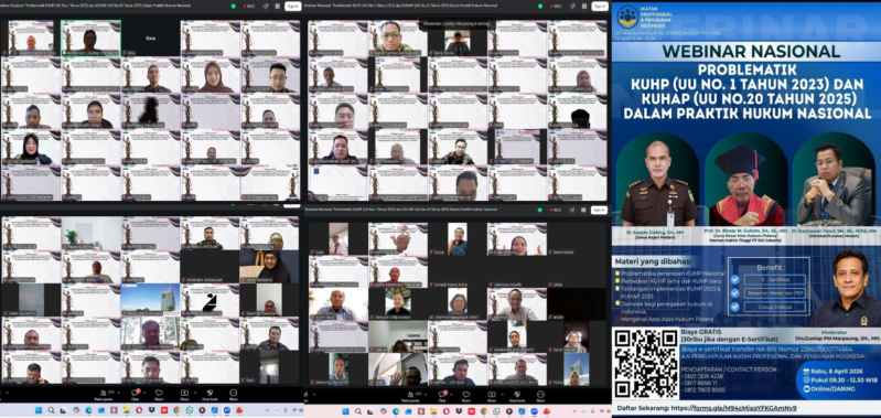 IPPI Gelar Webinar Hukum, Soroti Problematika KUHP 2023 dan KUHAP 2025 dalam Praktik