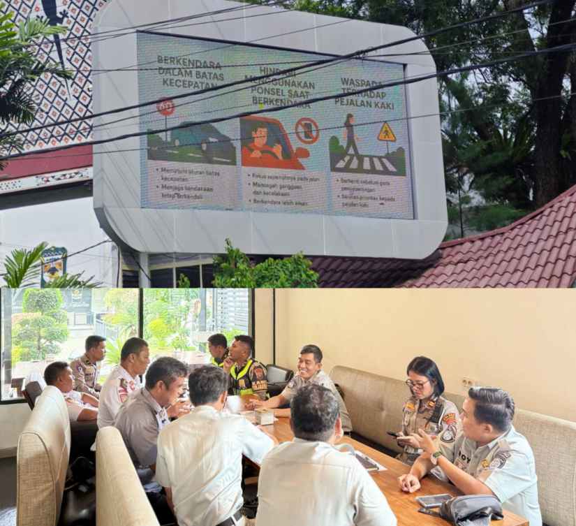 Jasa Raharja Bersama Stakeholder Putar Video Himbauan Keselamatan Lalu Lintas di Kota Pematangsiantar