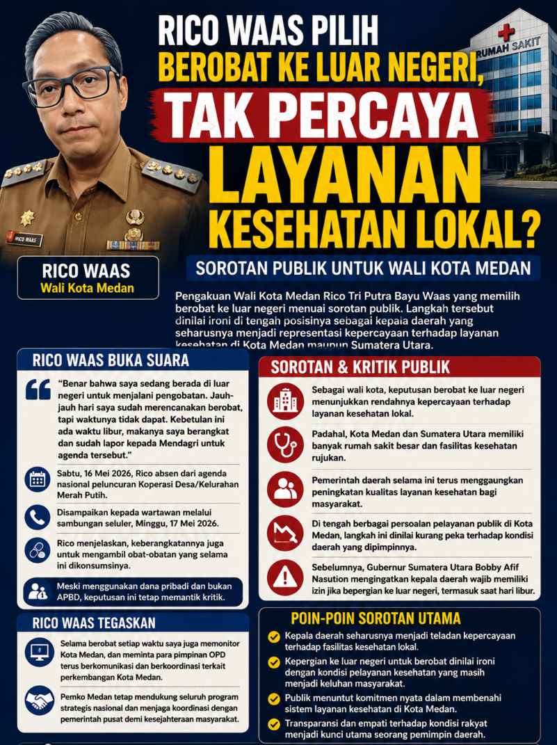 Rico Waas Pilih Berobat ke Luar Negeri, Tak Percaya Layanan Kesehatan Rumah Sakit Lokal?