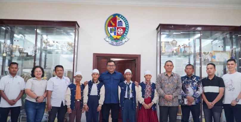 Bupati Deli Serdang Lepas Empat Atlet Renang di Ajang Internasional Milo-KL Klasik Invitational 2026 Malaysia