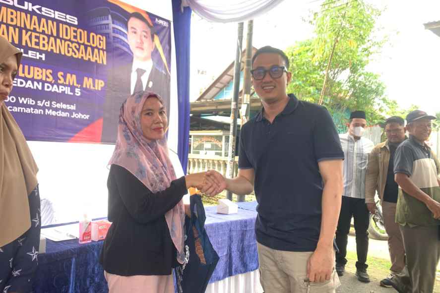 Wawasan Kebangsaan di Medan Johor, Afri Rizki Lubis Ajak Warga Lawan Hoaks dan Radikalisme