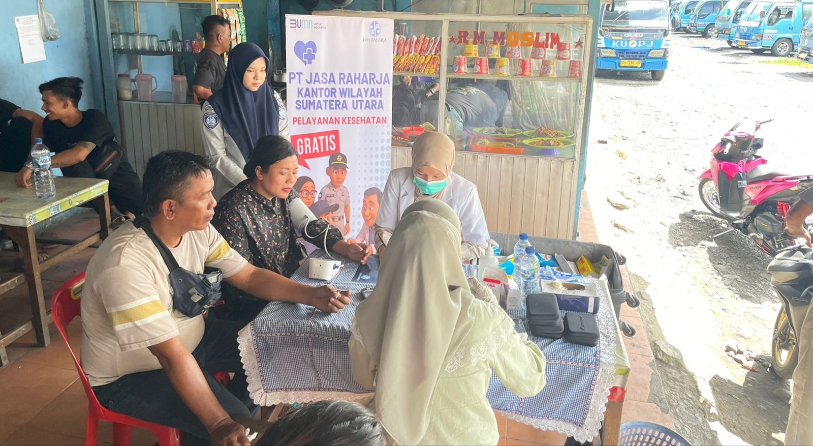 Peduli Keselamatan Kru dan Penumpang Angkutan Umum, Jasa Raharja Sumut Adakan MUKL di Pool PO KUPJ