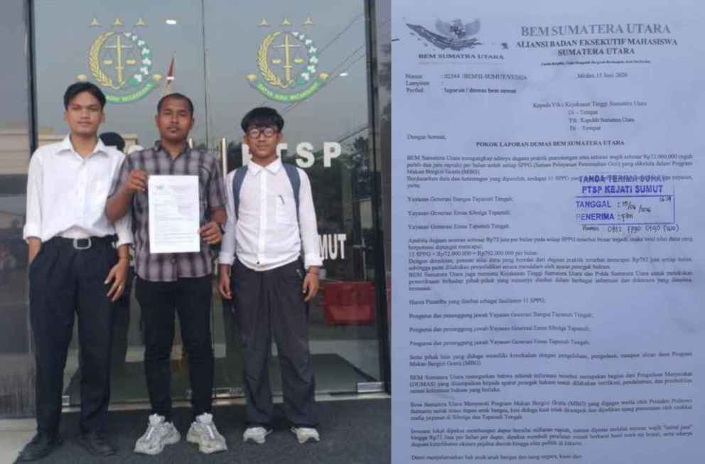 Kejati Sumut Didesak Usut Dugaan Mafia MBG di Tapteng-Sibolga, Mahasiswa Serahkan Sejumlah Bukti