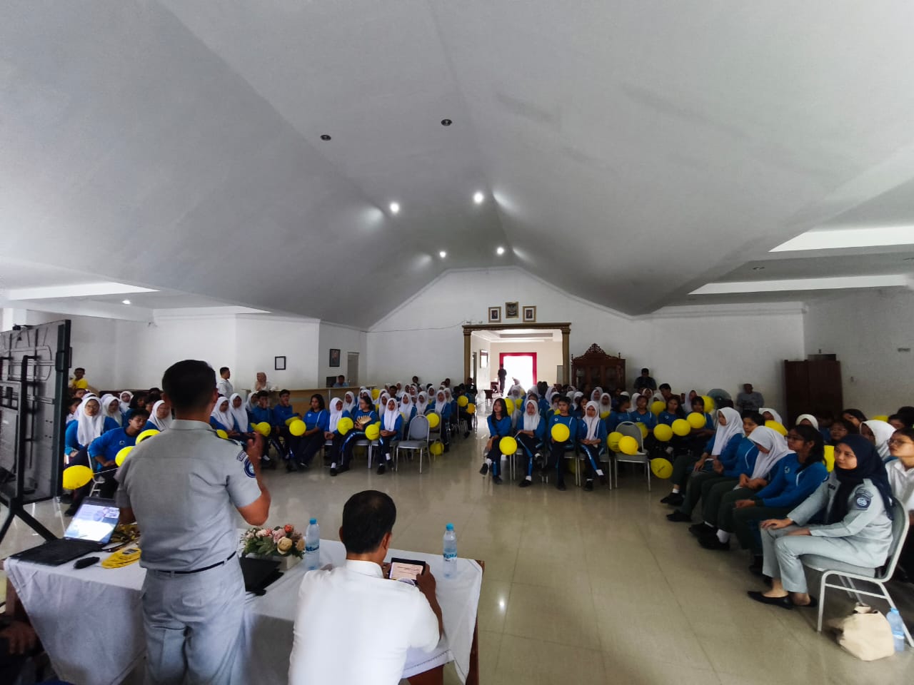 Jasa Raharja Bersama Maxim Dan Kepolisian Gelar Edukasi Keselamatan Transportasi di Smk Negeri 8 Medan