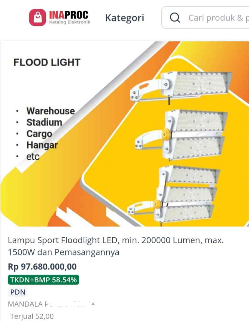 MSRI Desak Kejaksaan Usut Belanja Lampu Stadion Kebun Bunga Medan