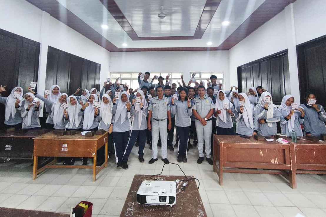 Jasa Raharja Tebing Tinggi Gelar Safety Campaign di SMA Negeri 2