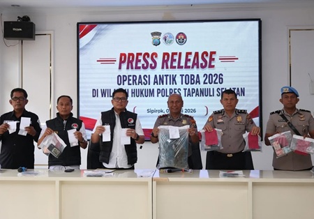 KRYD 20 Hari, 14 Tersangka Narkoba Diungkap Polres Tapsel