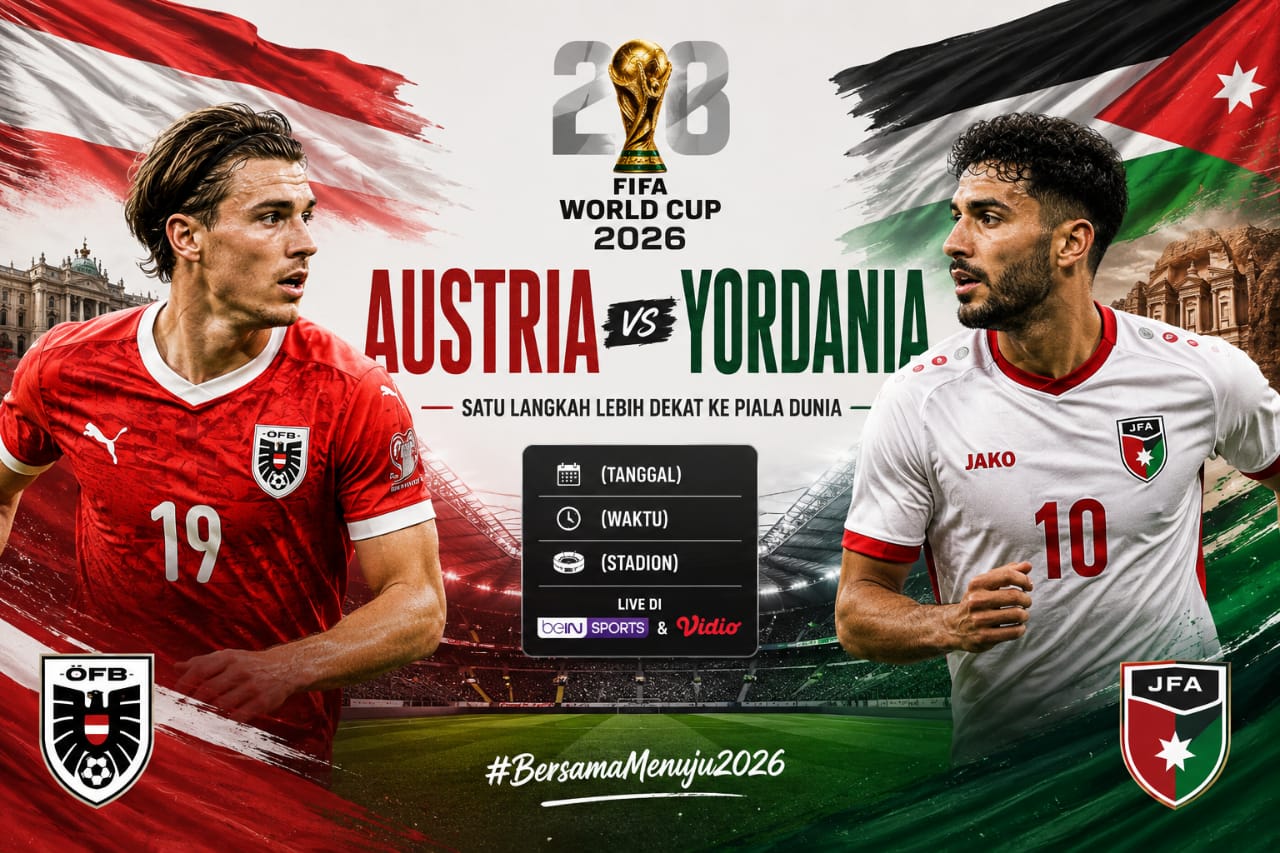 Preview Austria vs Yordania: Duel Pengalaman vs Debutan di Grup J Piala Dunia 2026