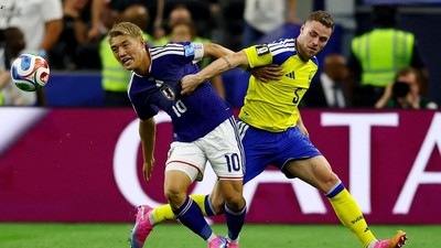 Jepang dan Swedia lolos ke babak 32 besar meski bermain sama kuat 1-1 di Grup F Piala Dunia 2026. (Foto : Google)