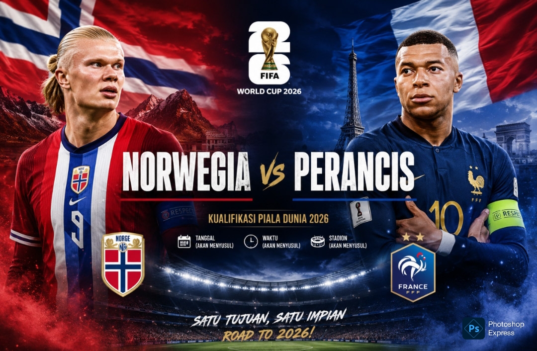 Prancis vs Norwegia: Duel Haaland-Mbappe Perebutan Puncak Grup I Piala Dunia 2026