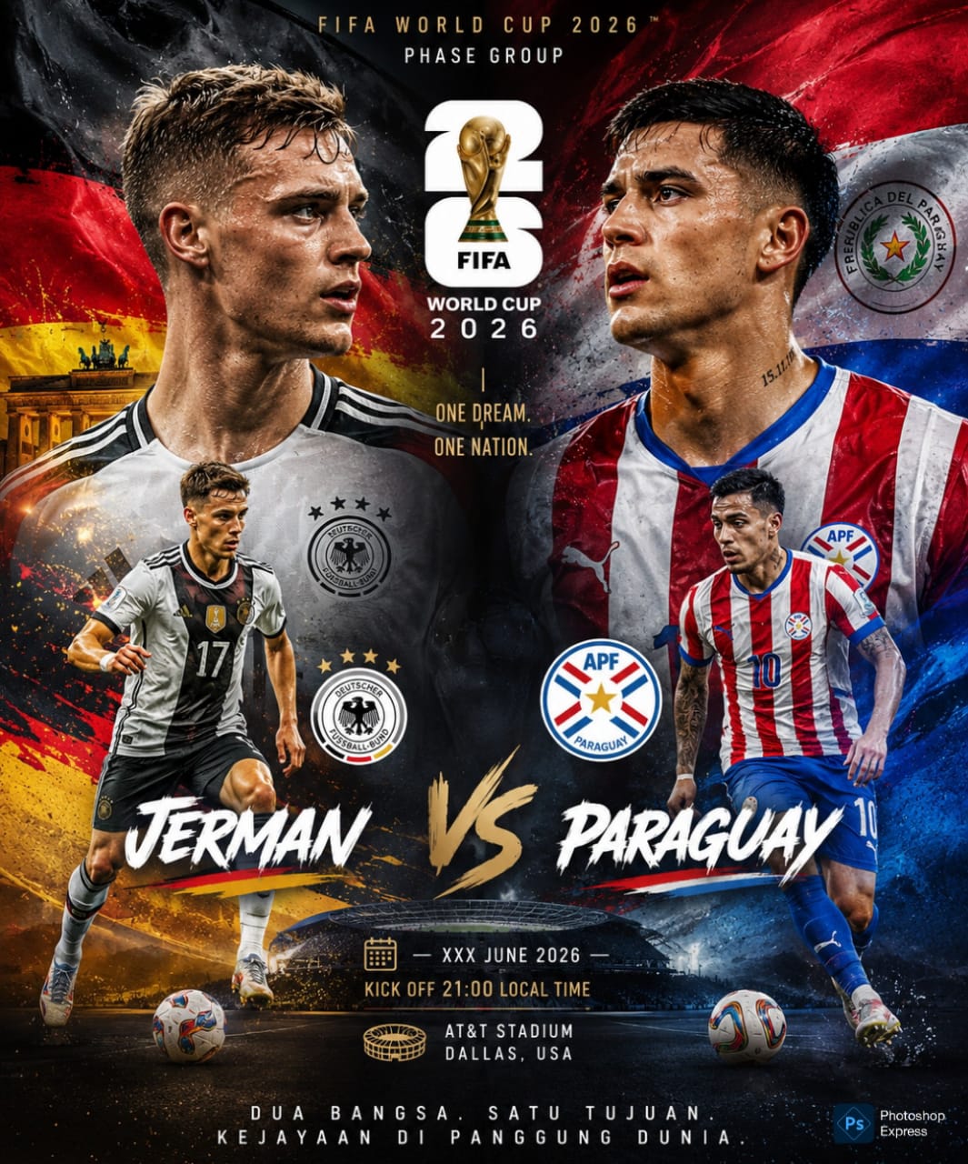 “Rapuhnya Der Panzer: Paraguay Siap Tumbangkan Jerman di Boston!”