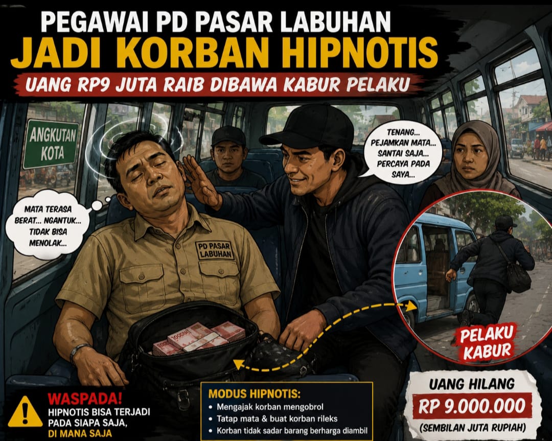 Kena Hipnotis di Angkot, Uang Setoran Rp9 Juta Raib dalam Sekejap! Nasib Petugas PUD Medan Memprihatinkan