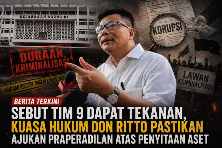 Kuasa Hukum Don Ritto Siapkan Praperadilan Penyitaan Aset dalam Kasus Febrie Adriansyah