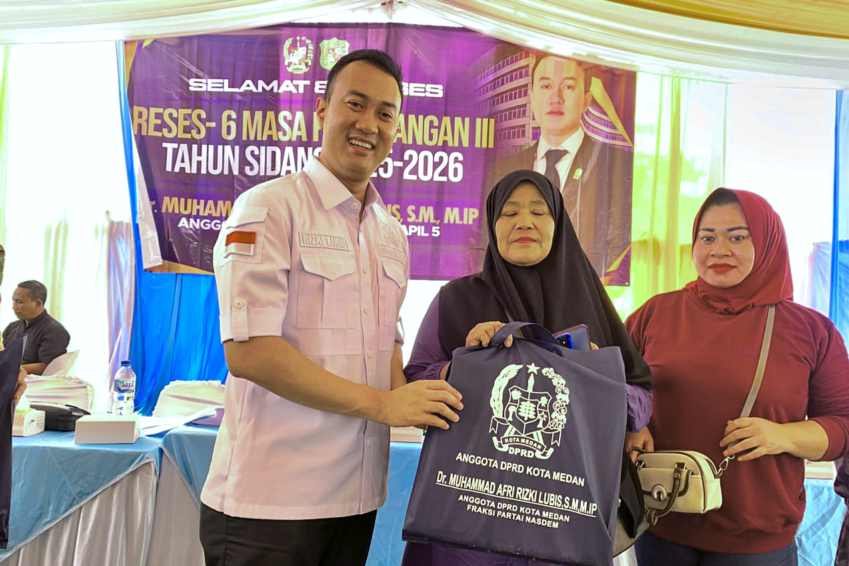 Reses di Medan Johor, Afri Rizki Lubis Minta OPD Bergerak Cepat Respon Keluhan Warga