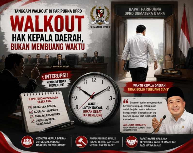 Tanggapi Walkout di Paripurna DPRD, Ade Jona Sebut Hak Bobby Nasution Sebagai Kepala Daerah