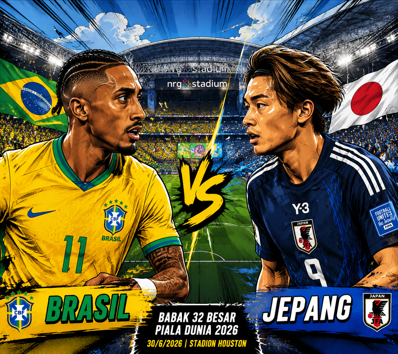 Brasil Waspadai Kejutan Jepang di 32 Besar