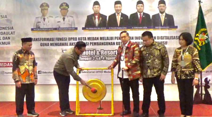 Raker DPRD Kota Medan 2026 Resmi Dibuka, Wong Chun Sen Dorong Transformasi Digital